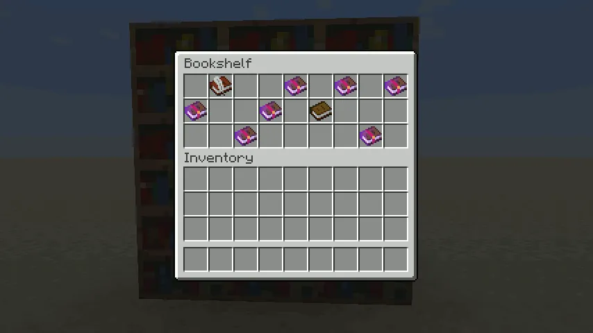 Storage Bookshelves — скриншот 1 (Моды, Minecraft)