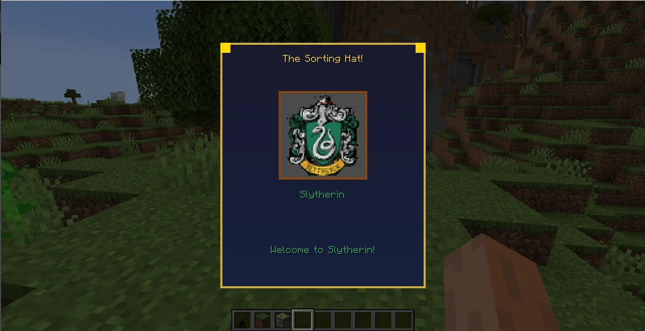 SortingHat Harry Potter (Sombrero Seleccionador) — скриншот 2 (Моды, Minecraft)