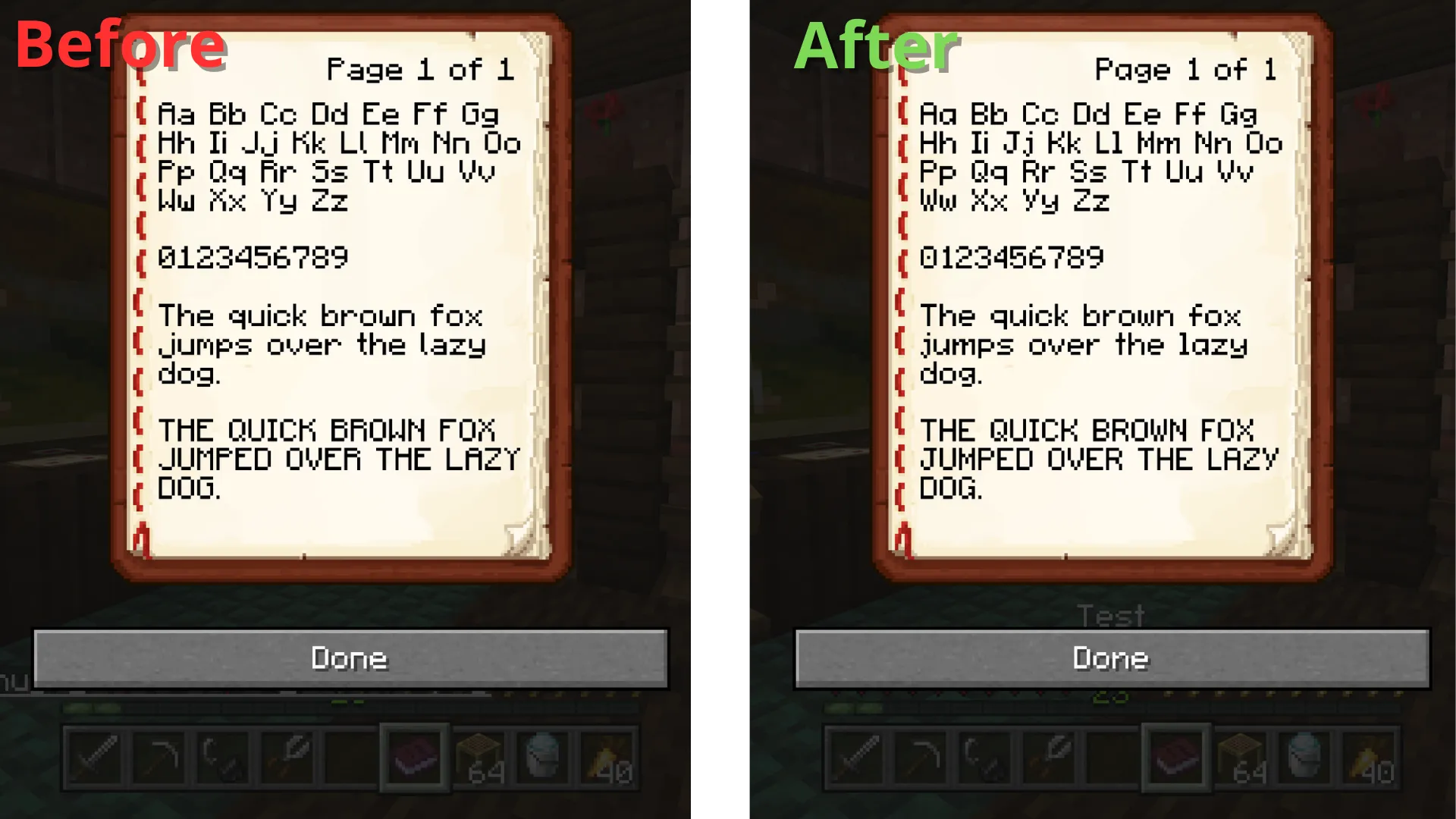 Ginkgo Font — скриншот 4 (Текстуры, Minecraft)