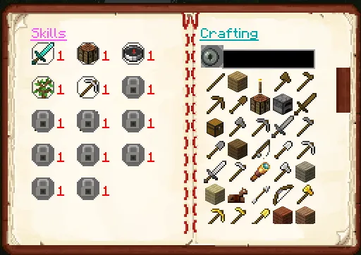 Skilling — скриншот 1 (Моды, Minecraft)