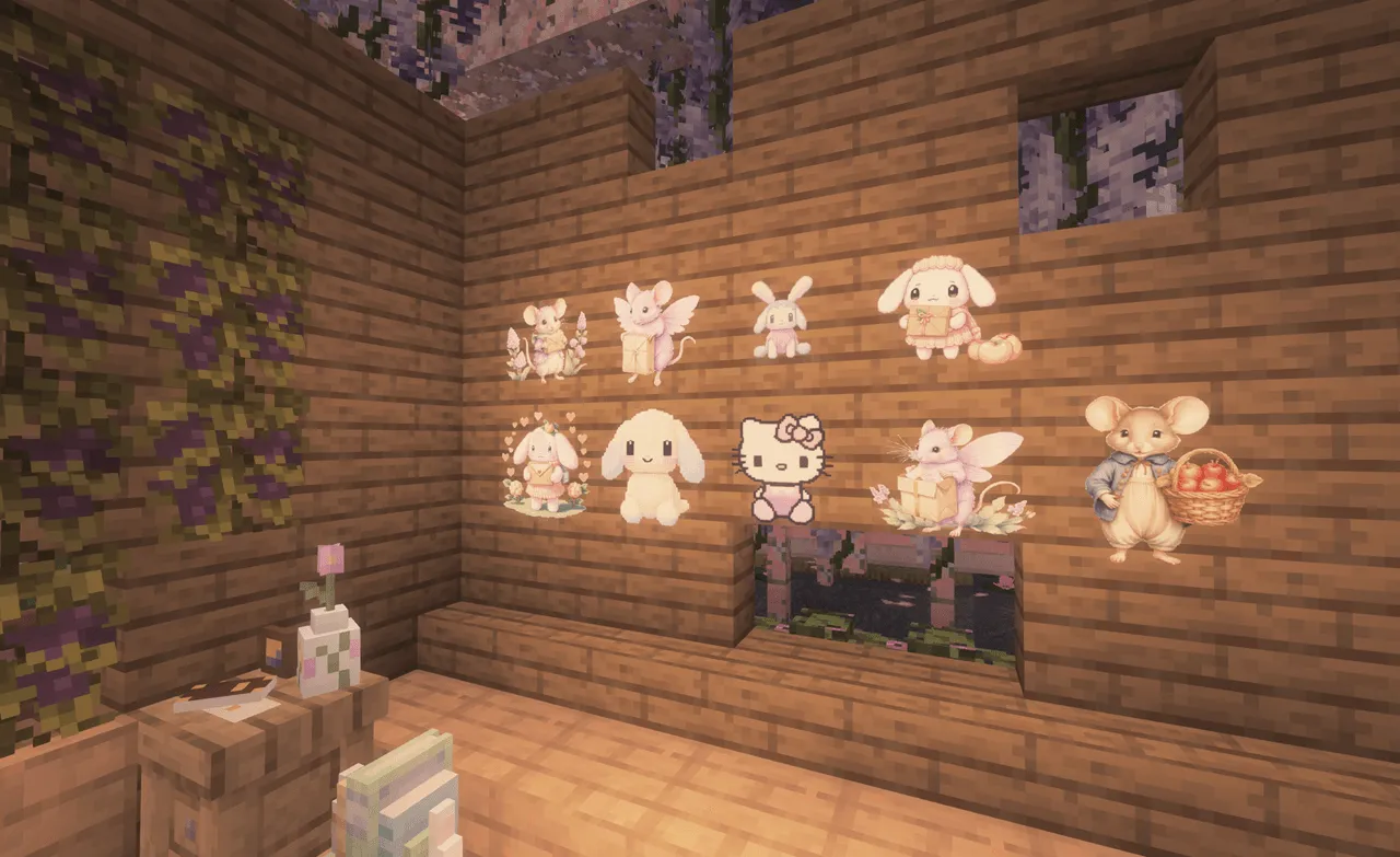 cute sticker lamps — скриншот 2 (Моды, Minecraft)