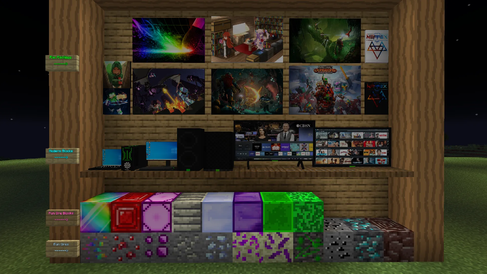 Ultimate Fun (with tons of items, blocks, weapons, tools, and armor) — скриншот 1 (Моды, Minecraft)