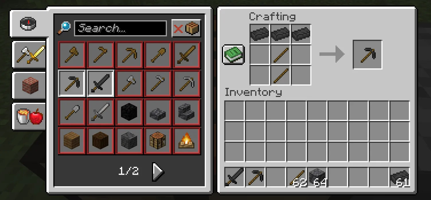 Deepslate Tools (Pickaxe & Sword) — скриншот 3 (Моды, Minecraft)