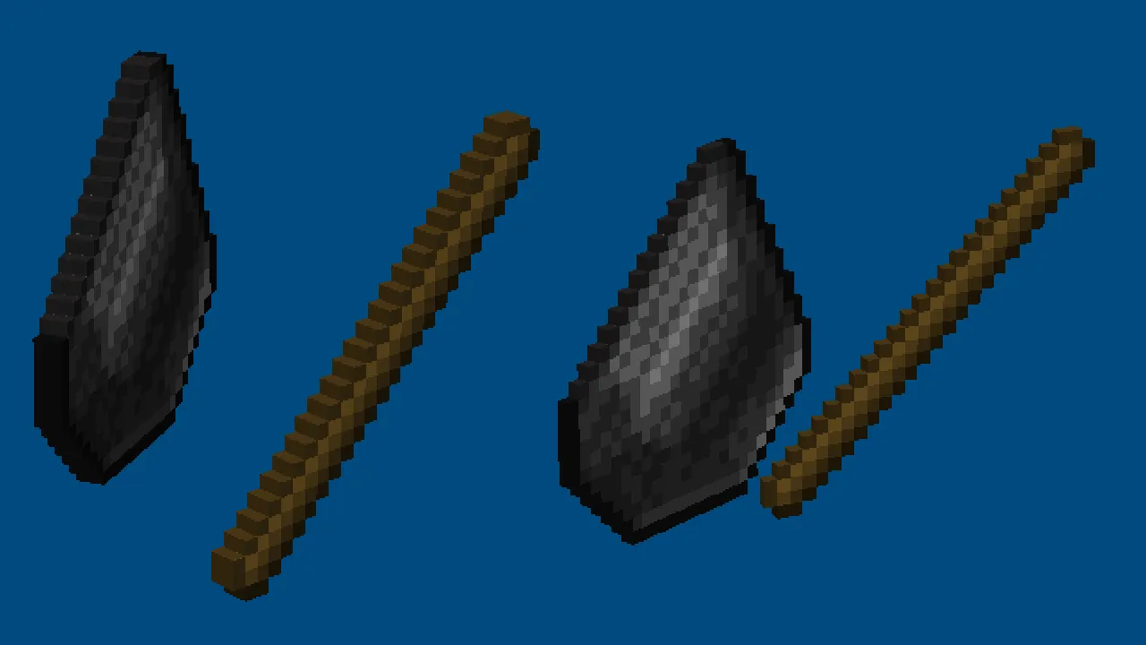 Half-Width Items, Текстуры, Minecraft