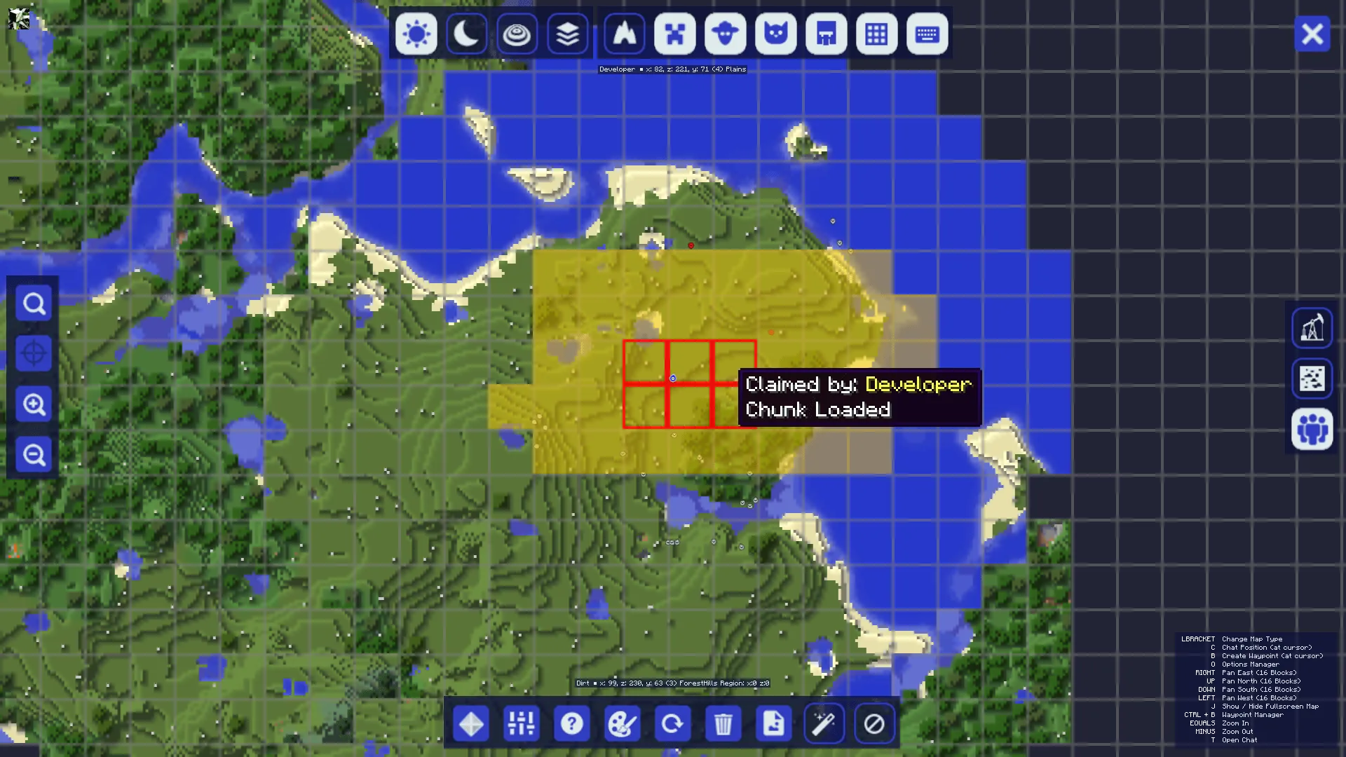 VisualClaiming — скриншот 1 (Моды, Minecraft)