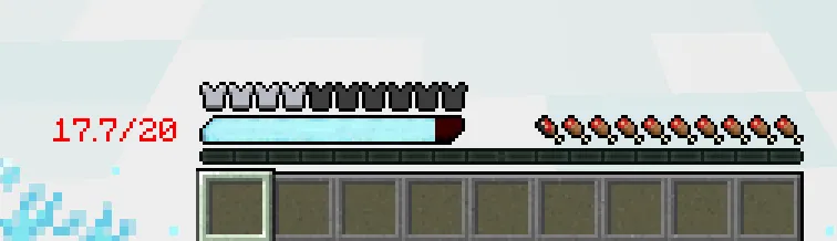 Simple Health Bar (Forge/Fabric) — скриншот 2 (Моды, Minecraft)