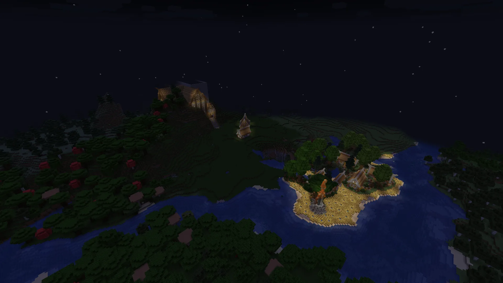 Medieval Fantasy Style Themed Kingdoms and Landscape, Карты, Minecraft