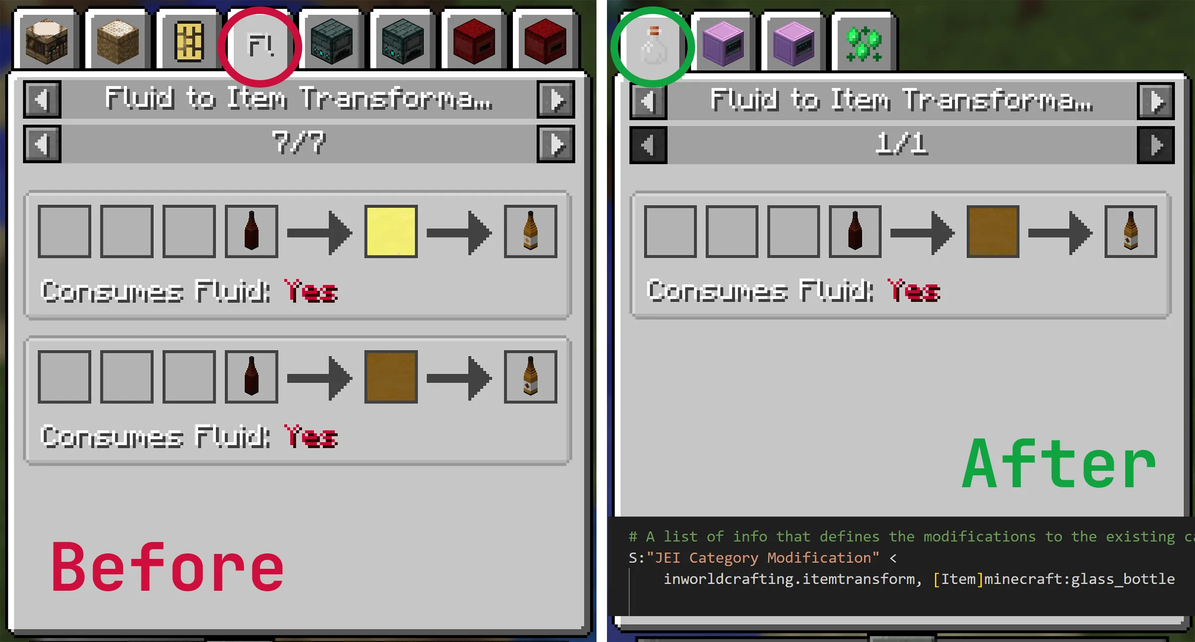 OME Tweaks, Моды, Minecraft