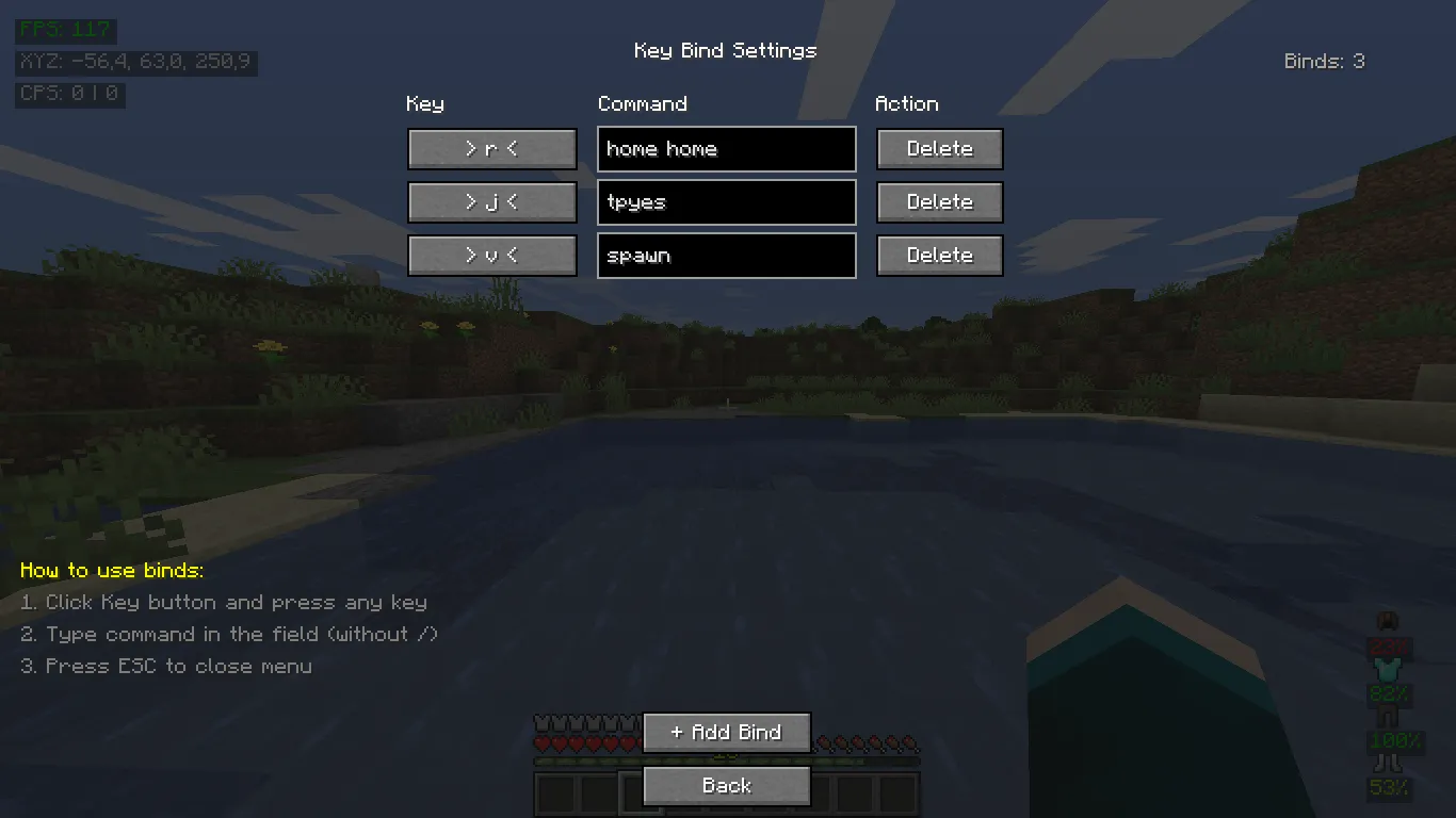  JP FPS Displayer — скриншот 1 (Моды, Minecraft)