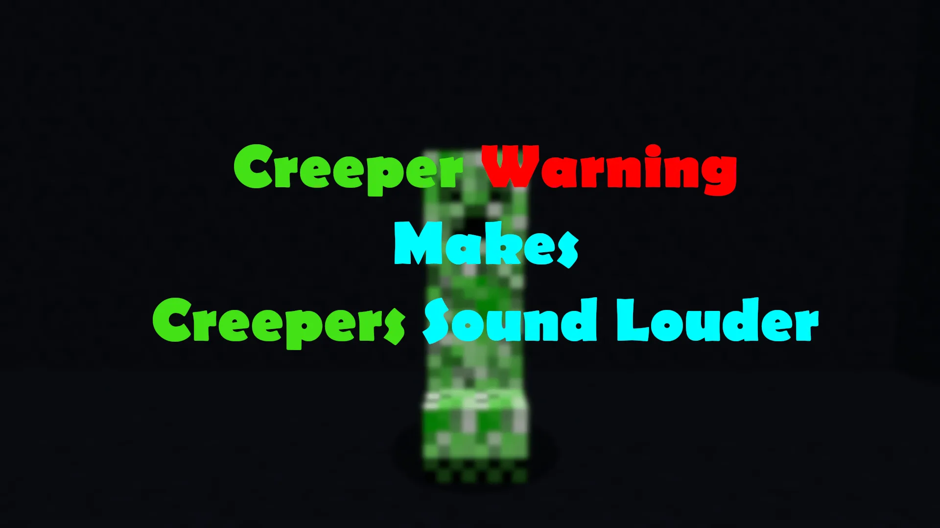 Creeper Warning — скриншот 1 (Текстуры, Minecraft)