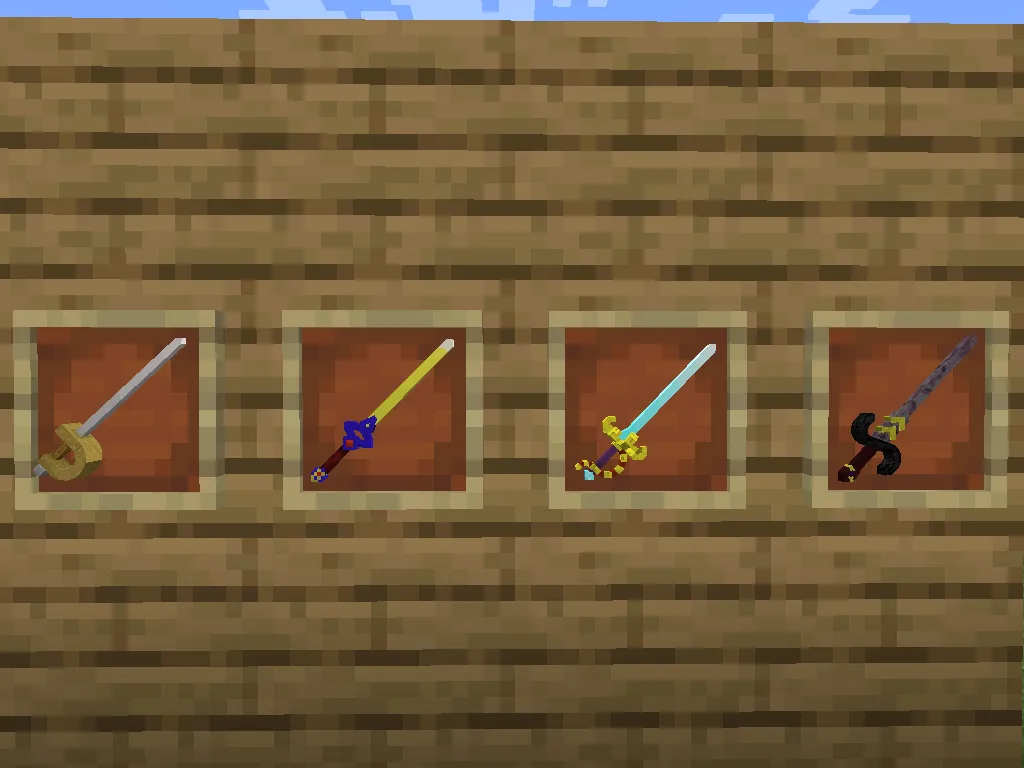 Rapier 3D model, Текстуры, Minecraft