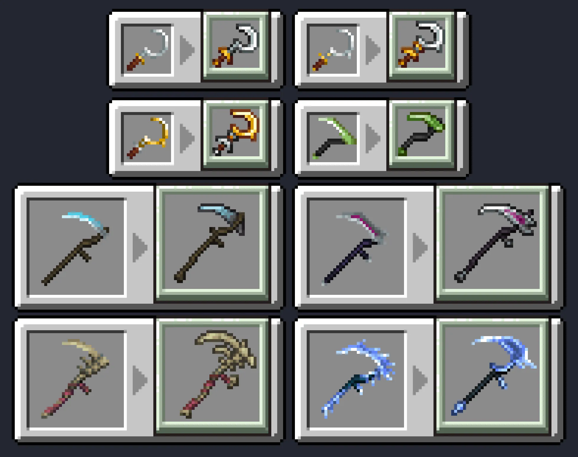 Tutta's Dungeons Weapons Texture (melee only) — скриншот 2 (Текстуры, Minecraft)