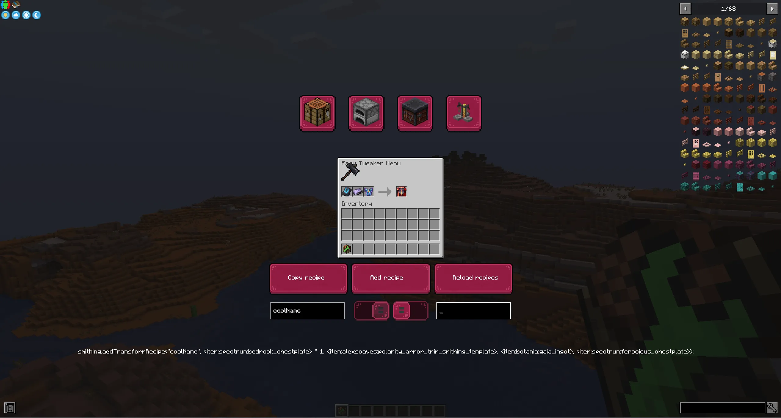 Easy CraftTweaker, Моды, Minecraft