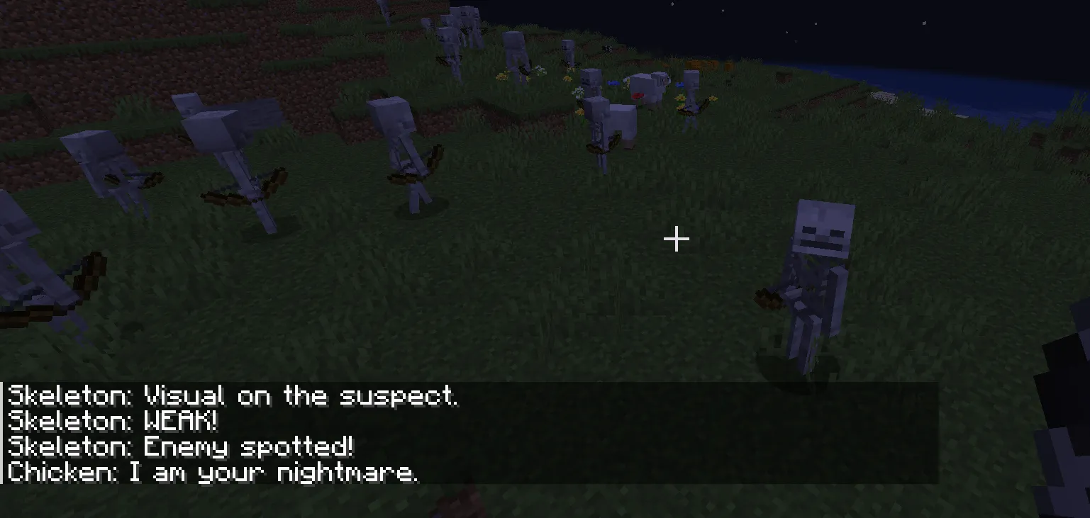 Mob taunts — скриншот 1 (Моды, Minecraft)