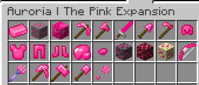 Auroria | The Pink Expansion, Моды, Minecraft