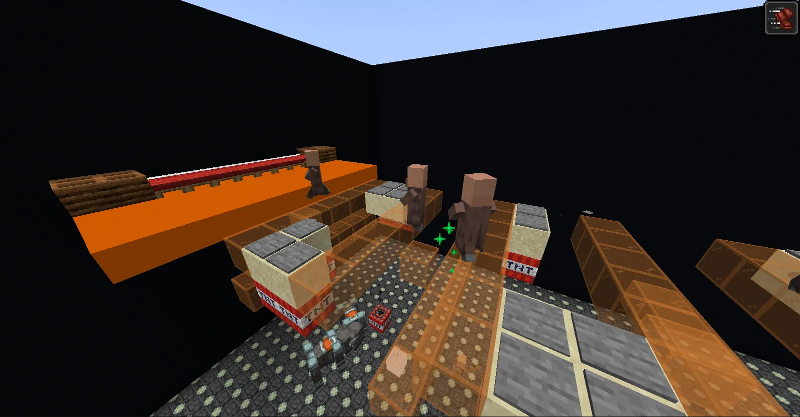 villager glass bridge (squid game) — скриншот 8 (Карты, Minecraft)