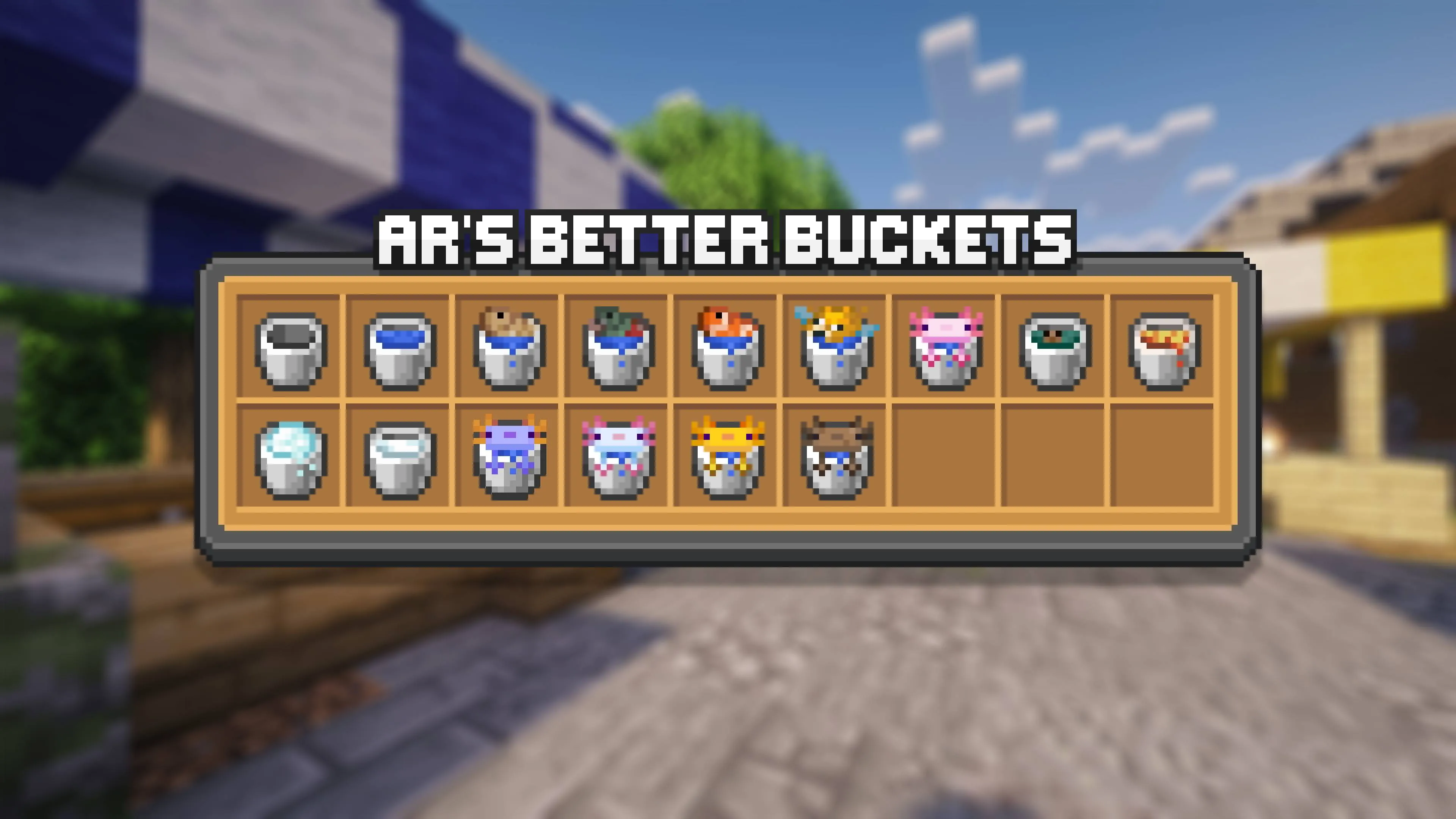 AR's Better Buckets, Текстуры, Minecraft