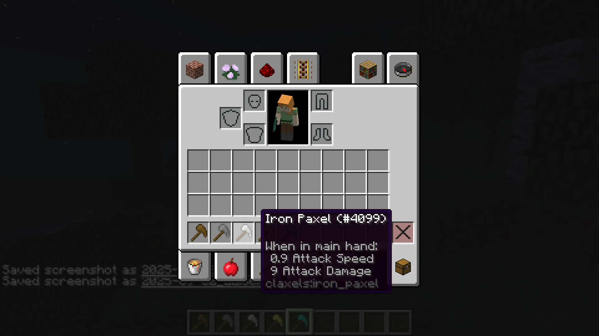 claxels - classic paxels — скриншот 1 (Моды, Minecraft)