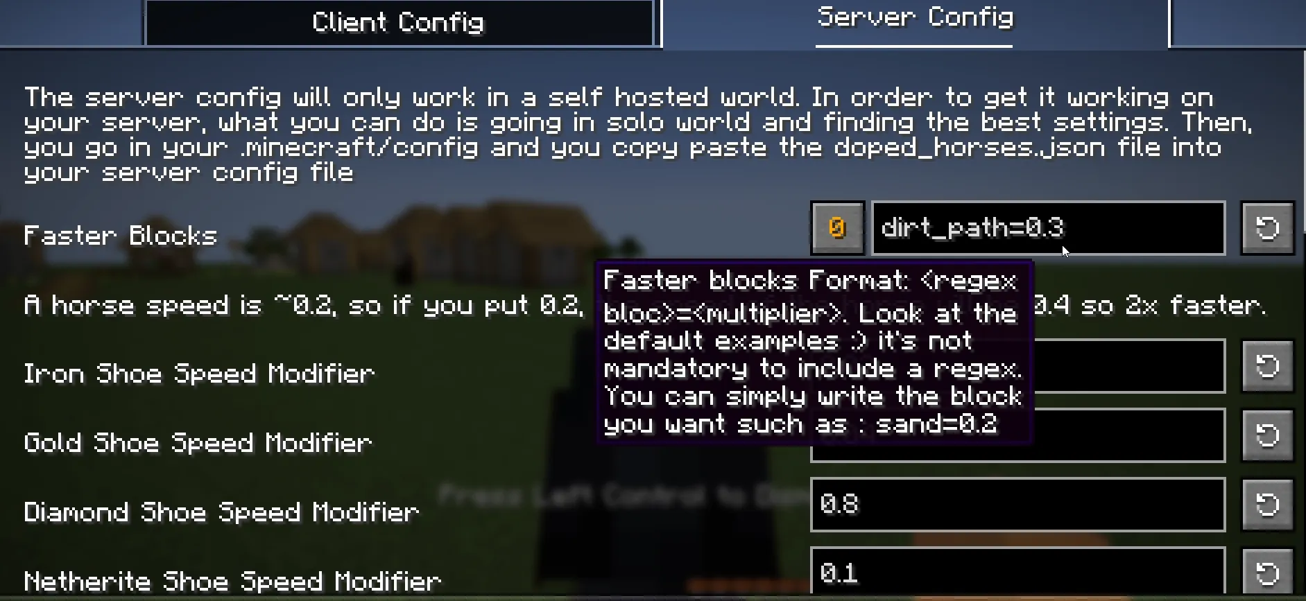 Doped Horses - Faster, Enchantable & Configurable horses — скриншот 2 (Моды, Minecraft)