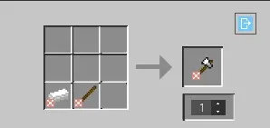 The 2x2 craftable tools recipe, Моды, Minecraft