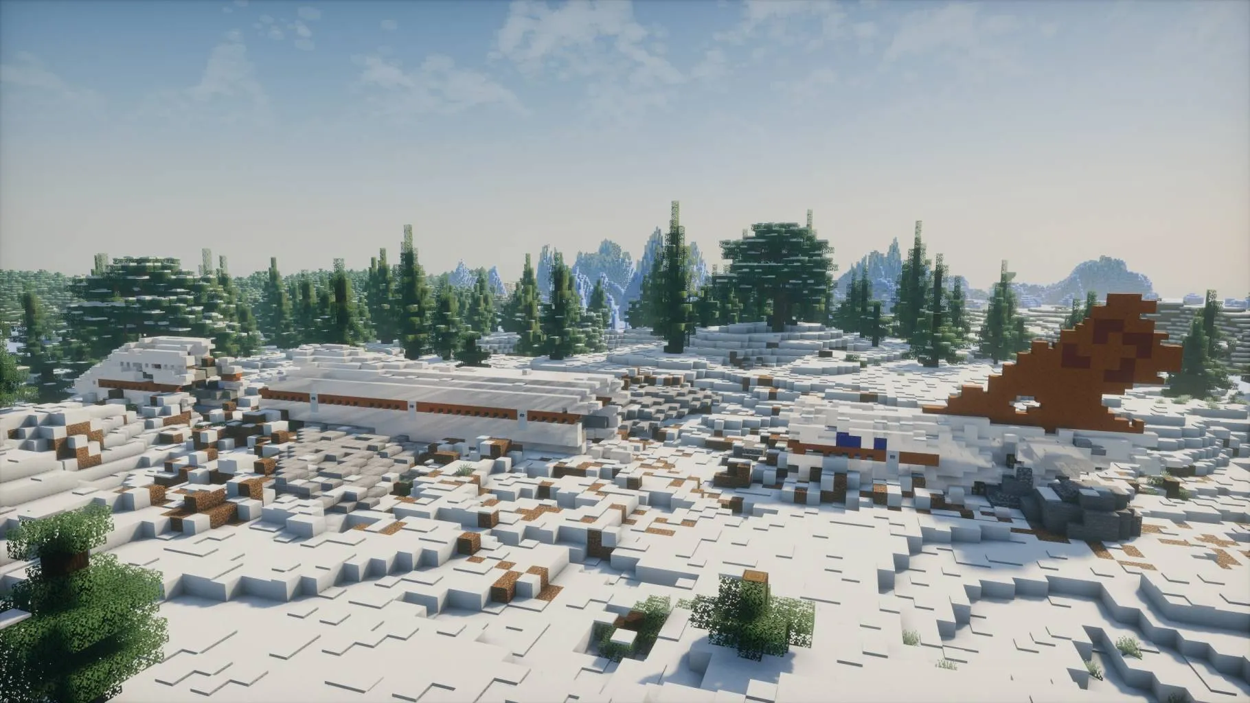 Plane Crash: Frozen Tundra, Карты, Minecraft