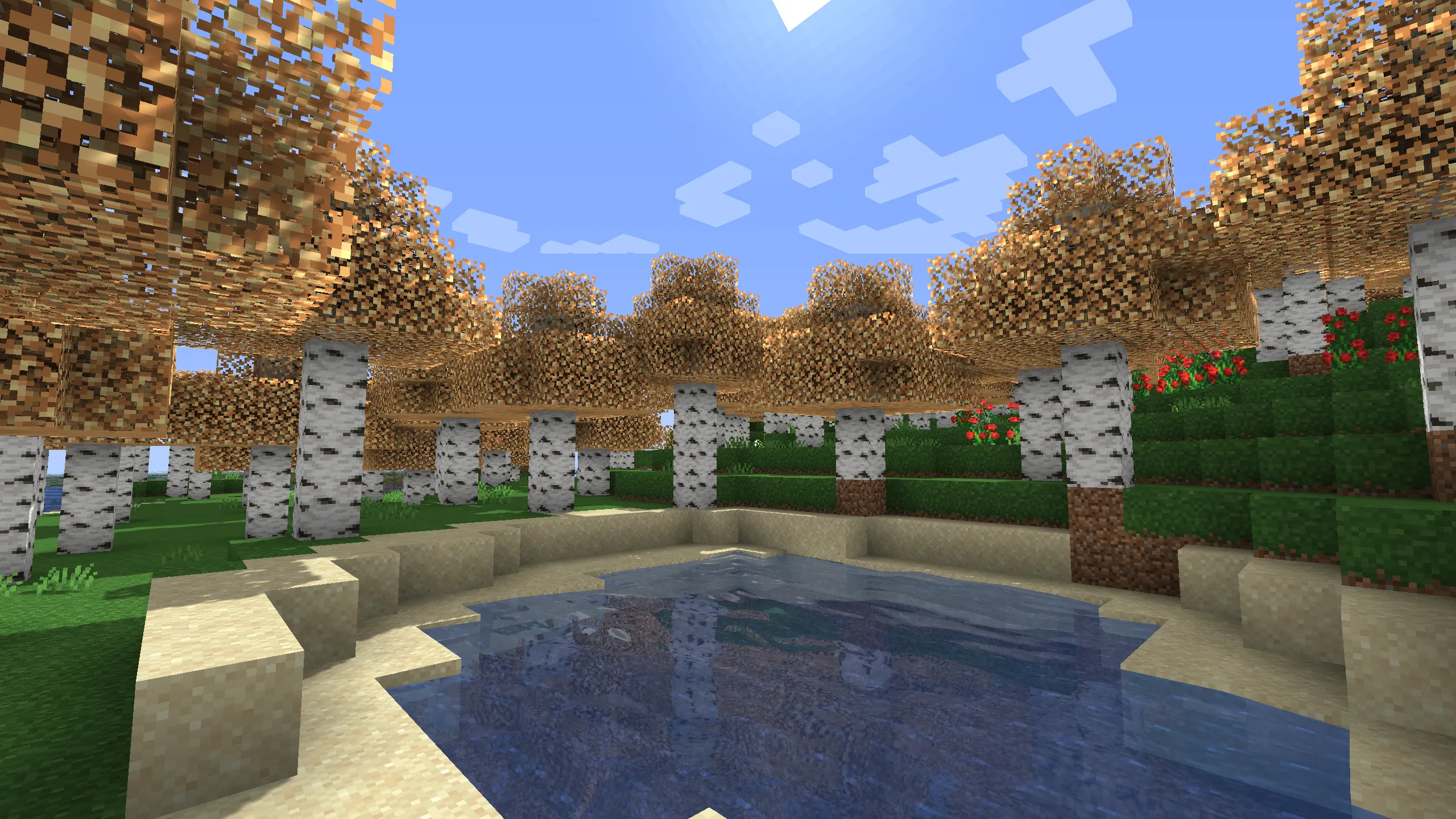Golden Birch Leaves — скриншот 4 (Текстуры, Minecraft)
