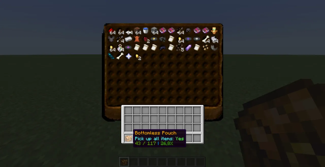 Bottomless Pouch [Enhanced!] — скриншот 4 (Моды, Minecraft)