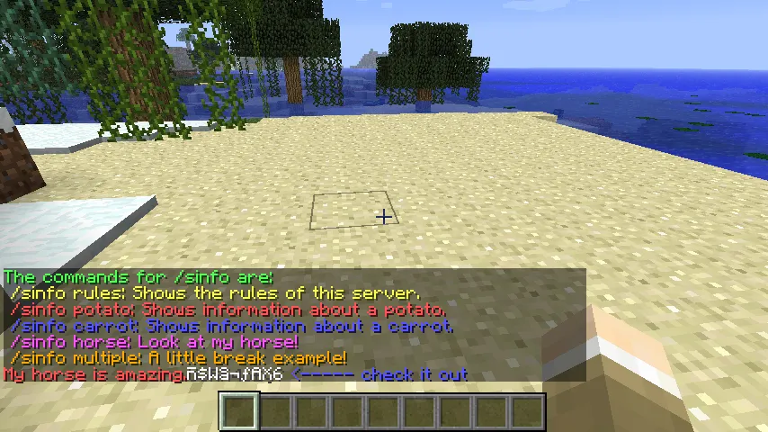 Server Information, Плагины, Minecraft