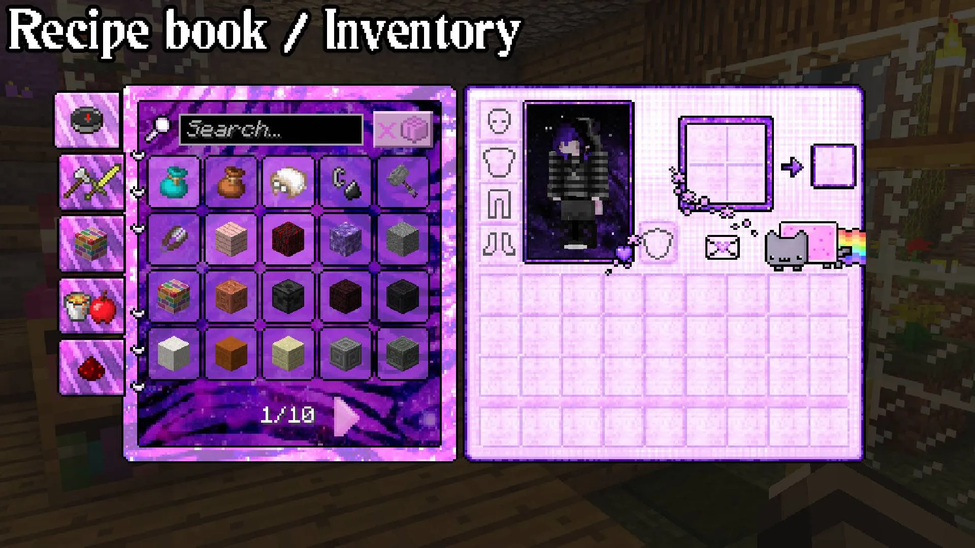 Luvstar's Star Cadet GUI, Текстуры, Minecraft