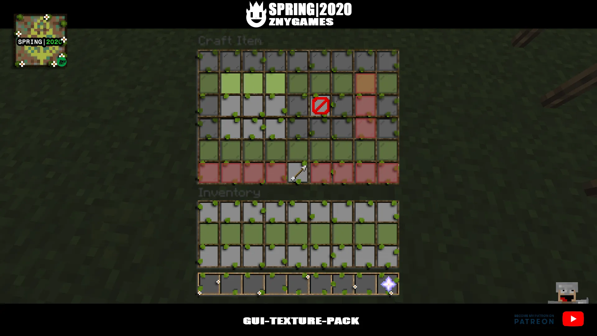 Spring|2020 🌻🌼🌷 - GUI-TEXTURE-PACK — скриншот 8 (Текстуры, Minecraft)