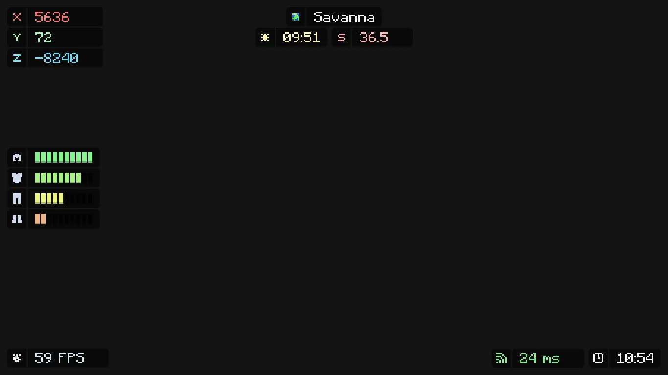 StarHUD, Моды, Minecraft