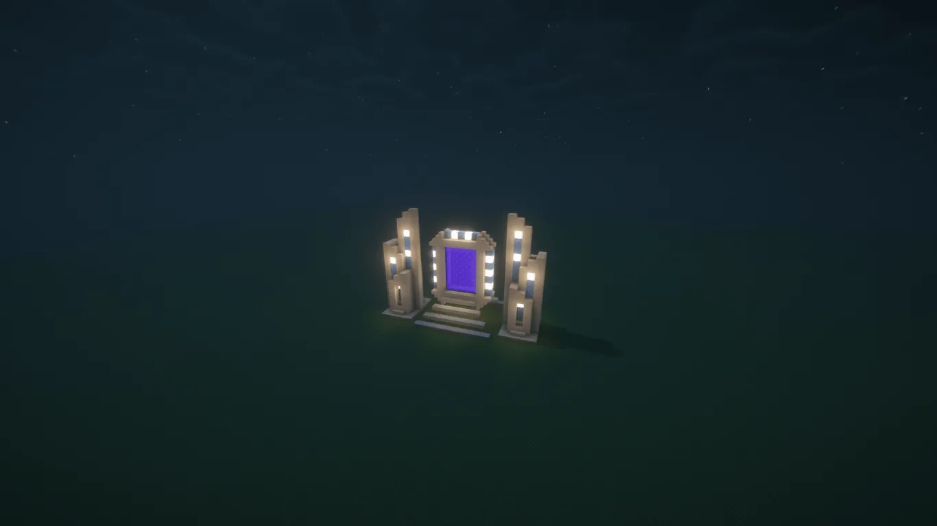 Simple Futuristic Nether Portal, Карты, Minecraft