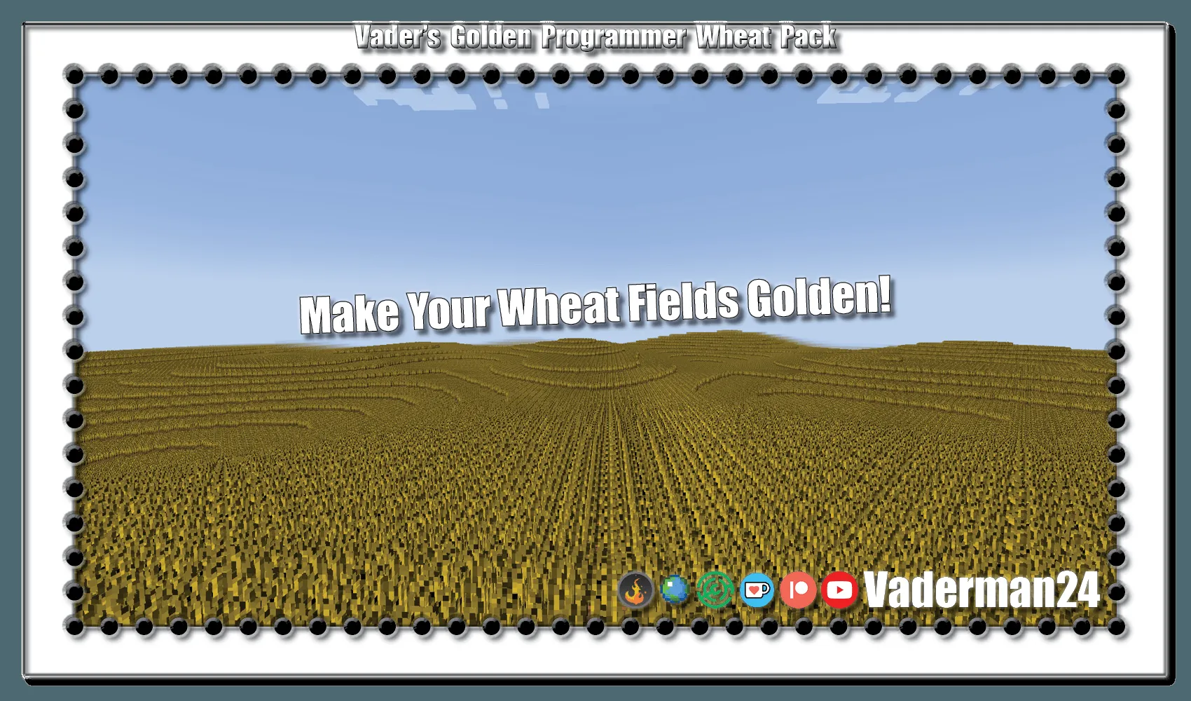 Vader's Golden Programmer Wheat Pack — Wheat Replacement — скриншот 7 (Текстуры, Minecraft)