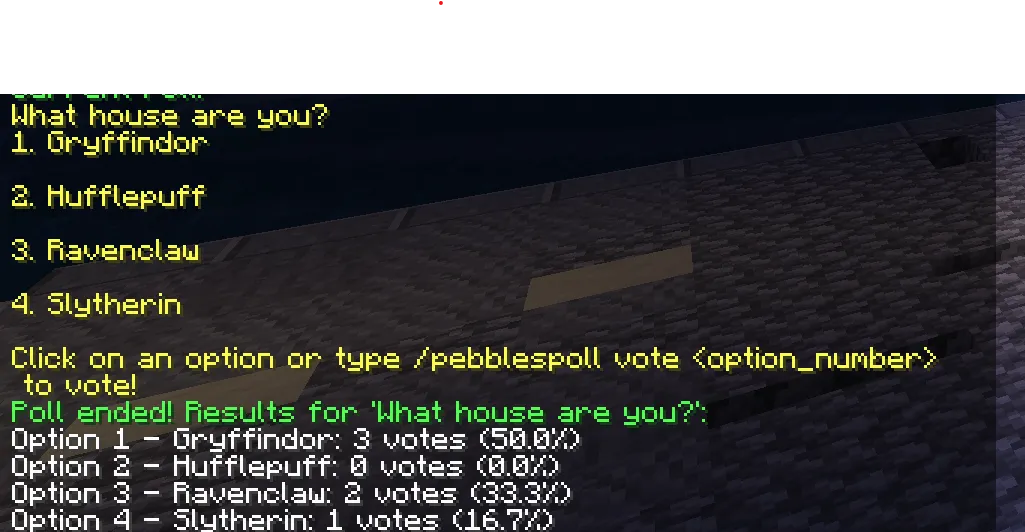Pebble's Polling Vote System — скриншот 2 (Моды, Minecraft)
