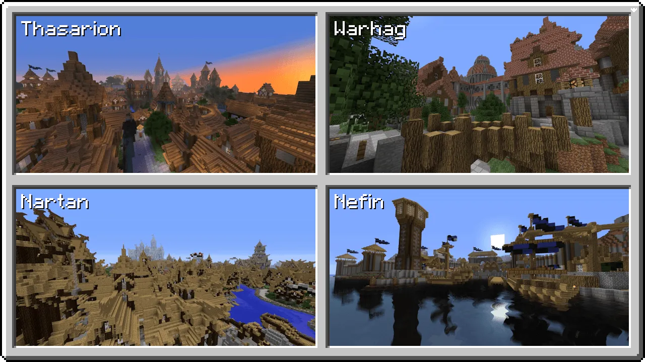 Tax' Kargeth Empire, Карты, Minecraft