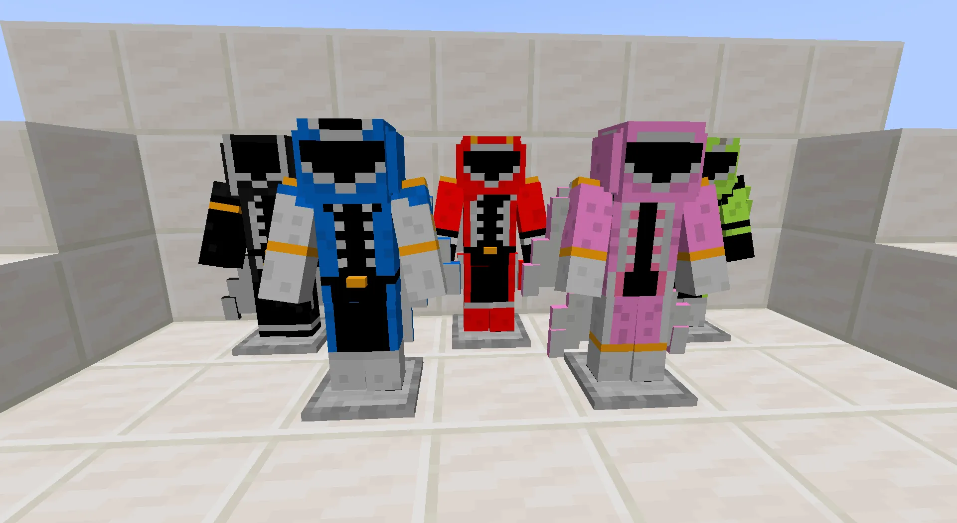 Go Go Anime Rangers, Моды, Minecraft