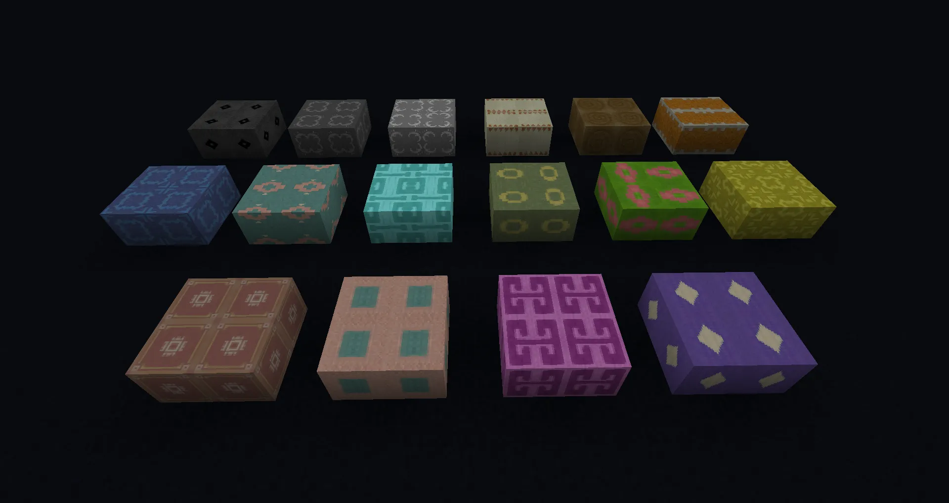 Feur Colors - Variant of Vanilla colored blocks [Forge], Моды, Minecraft