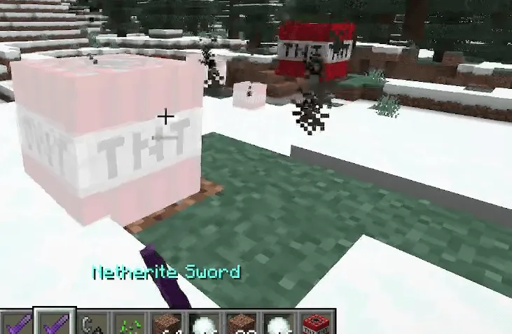 TNT knock-BACK, Моды, Minecraft