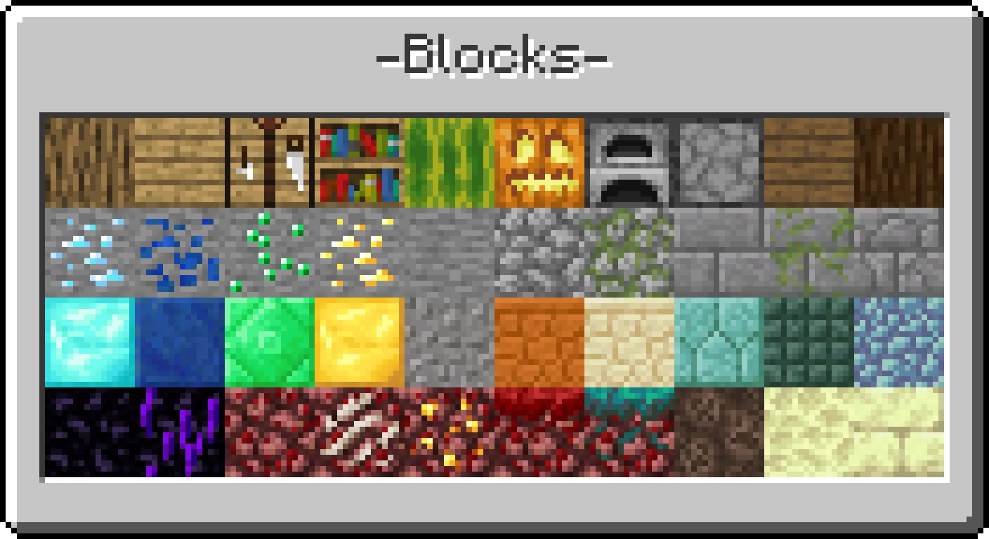 Over Programmed, Текстуры, Minecraft