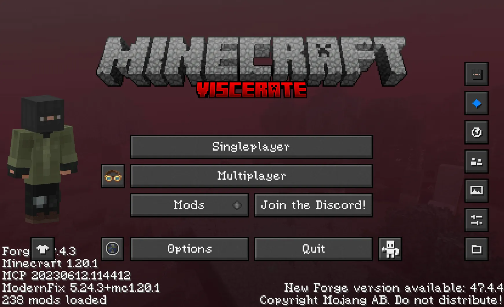VISCERATE Custom Panorama, Текстуры, Minecraft