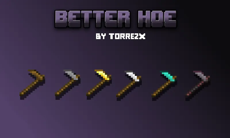 Torrezx-Better hoe — скриншот 1 (Текстуры, Minecraft)