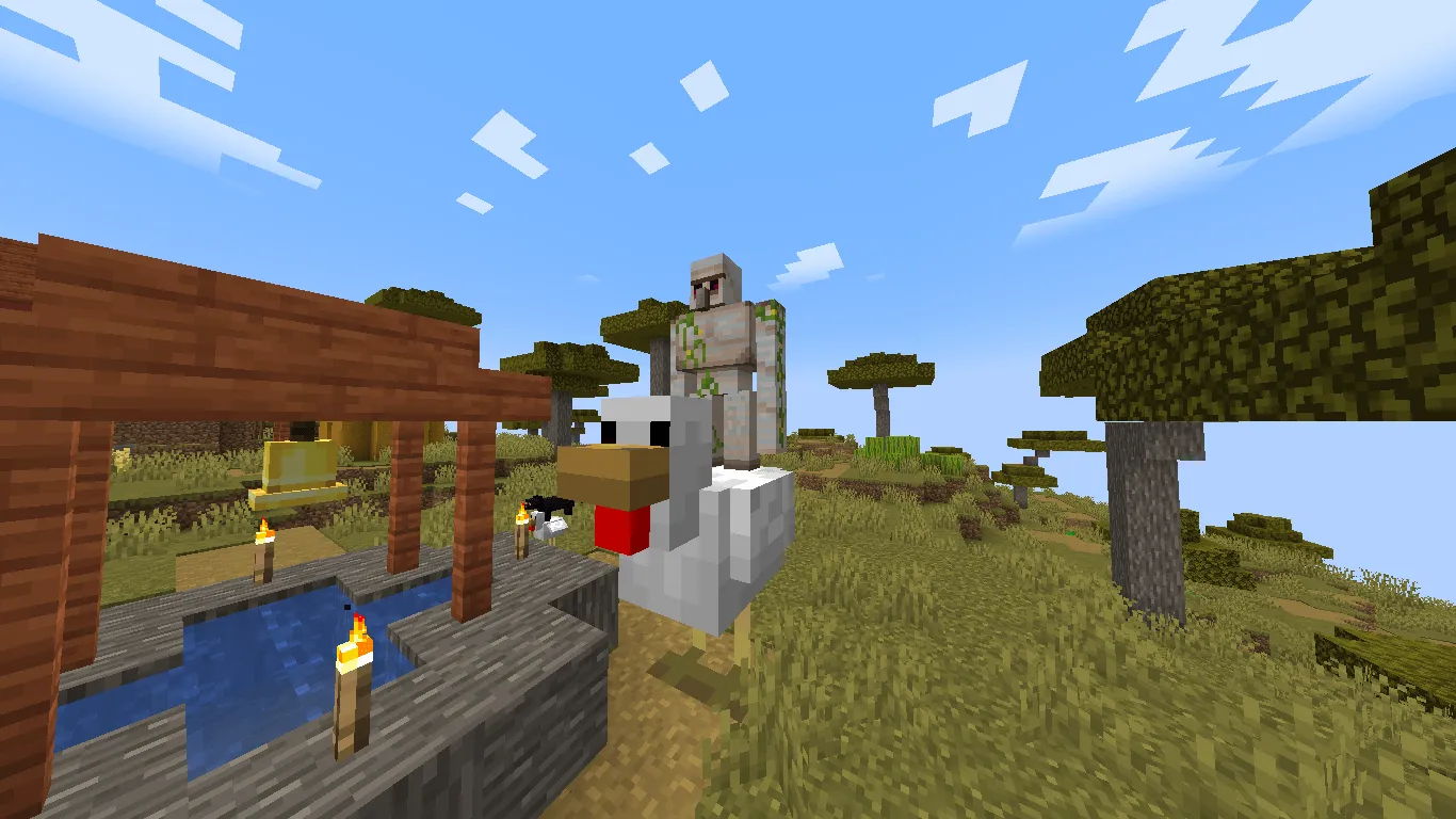 Minecraft but Every Mob is a Chicken Jokey, Моды, Minecraft