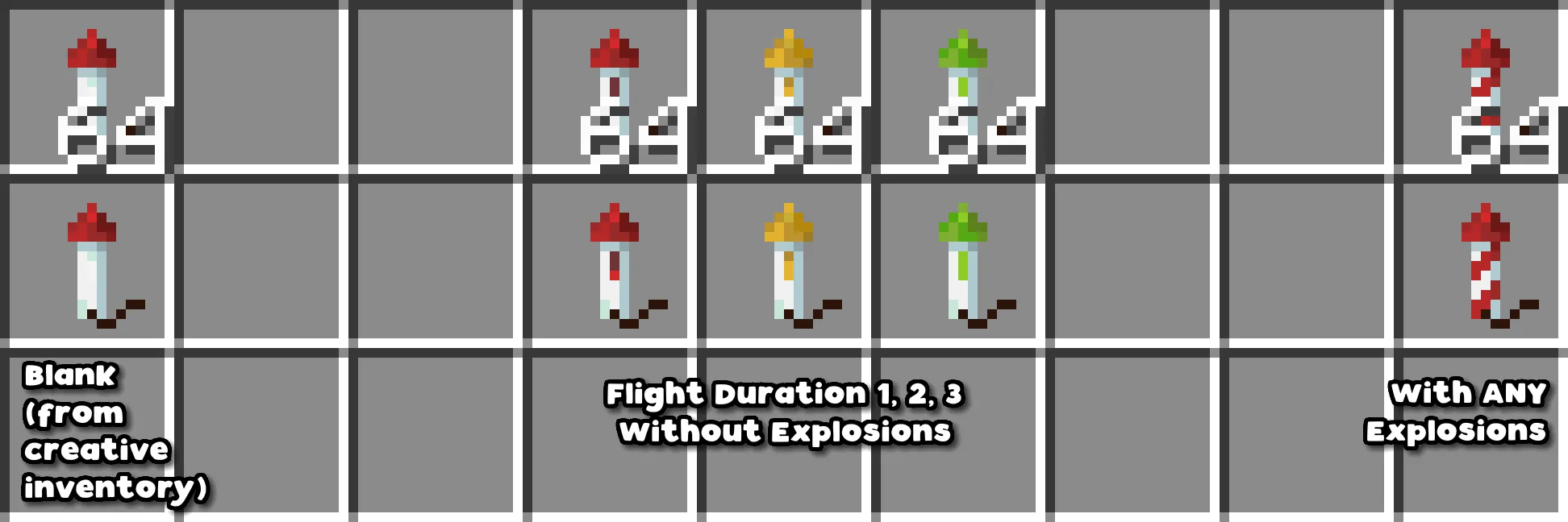Firework Rocket Colors — скриншот 2 (Текстуры, Minecraft)