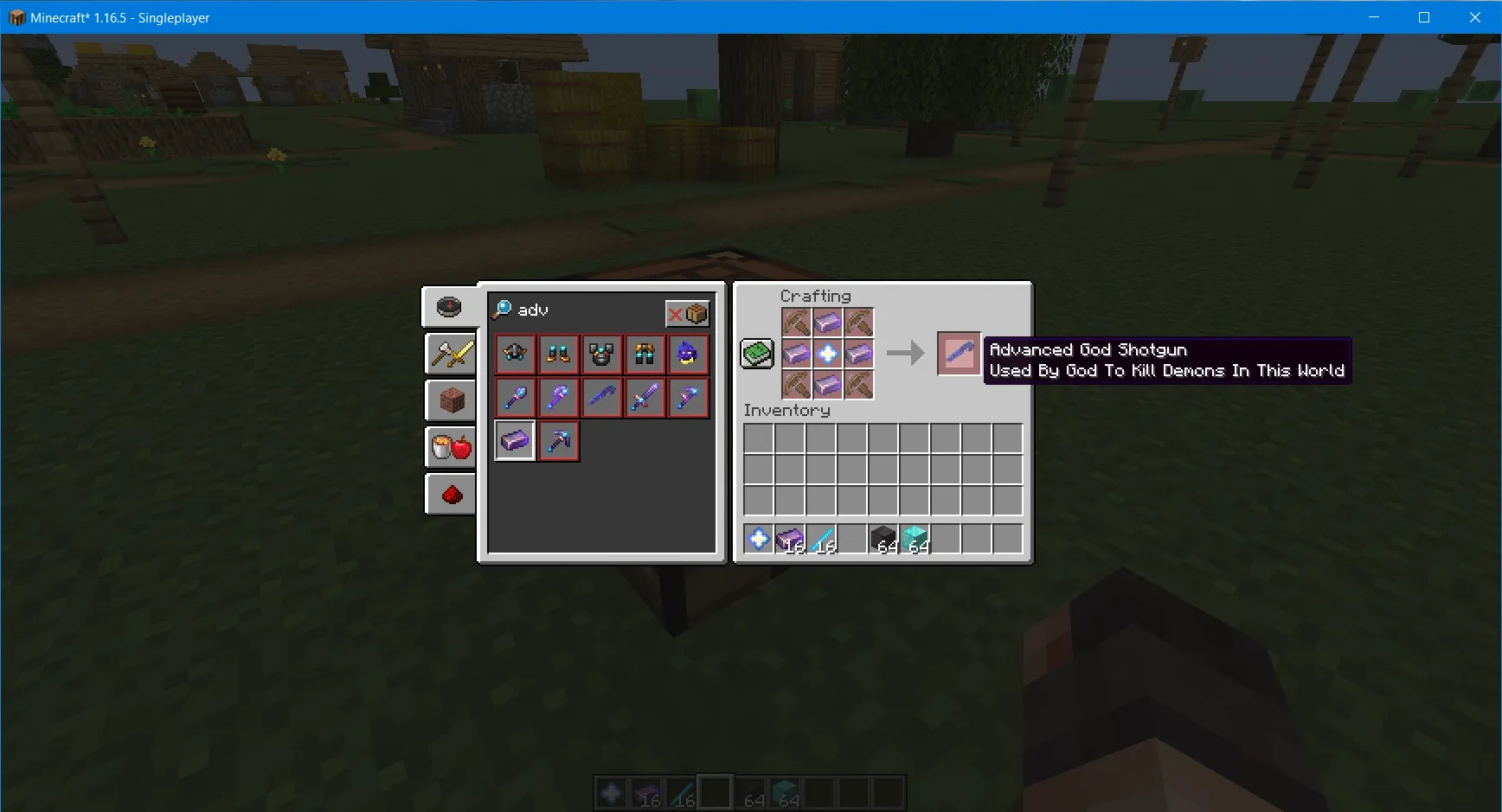 Advanced God Armour, Моды, Minecraft