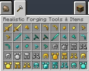 Salty's Realistic Forging Retexture — скриншот 4 (Текстуры, Minecraft)