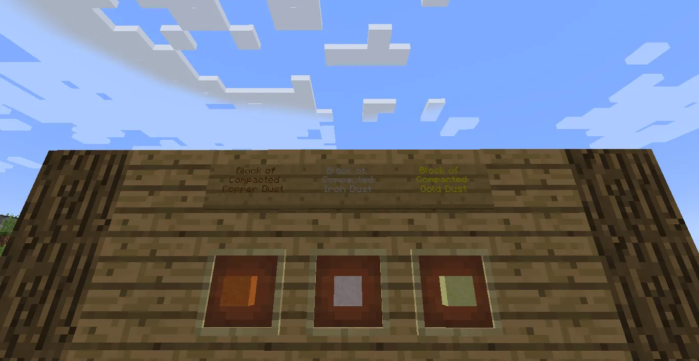 Ore dust, Текстуры, Minecraft