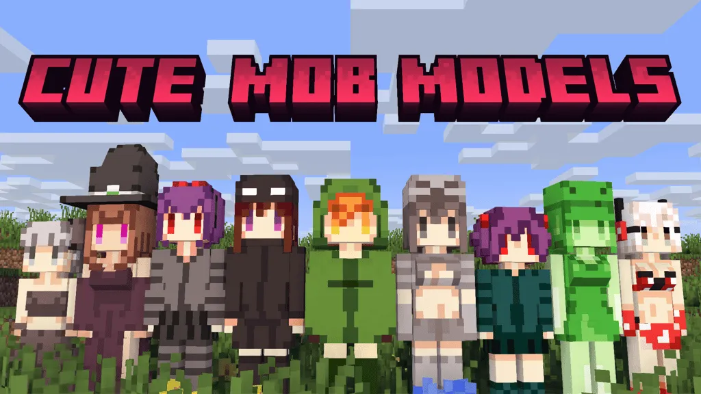 Cute Mob Models — скриншот 2 (Моды, Minecraft)