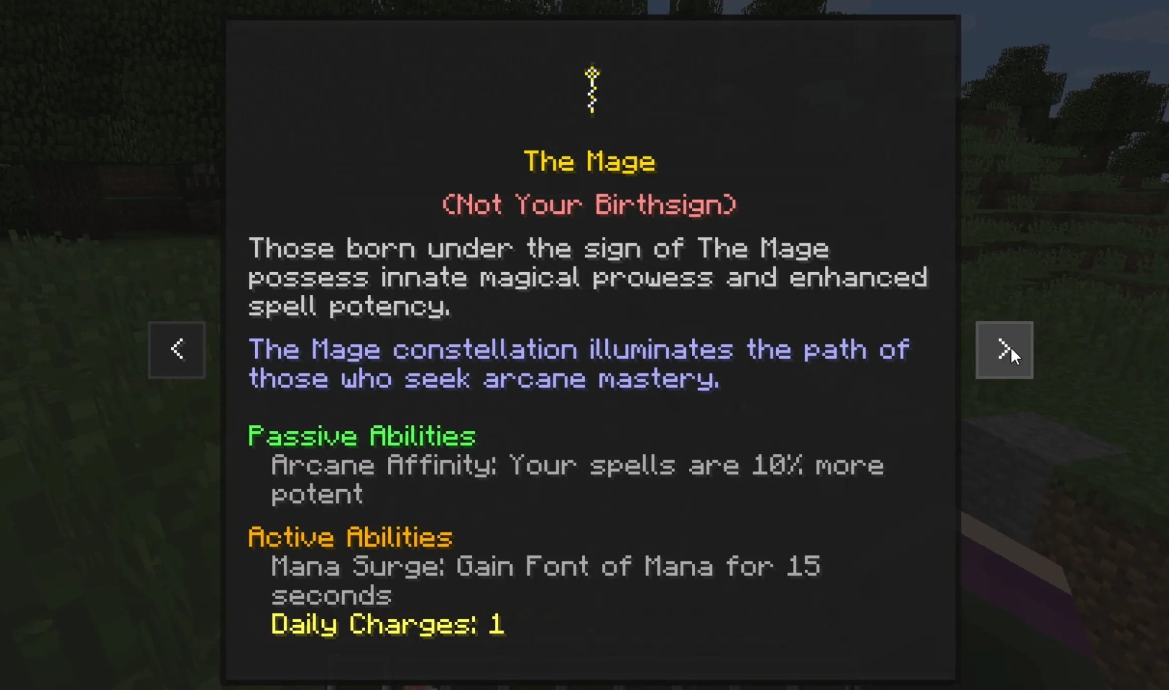 Menhir, Моды, Minecraft