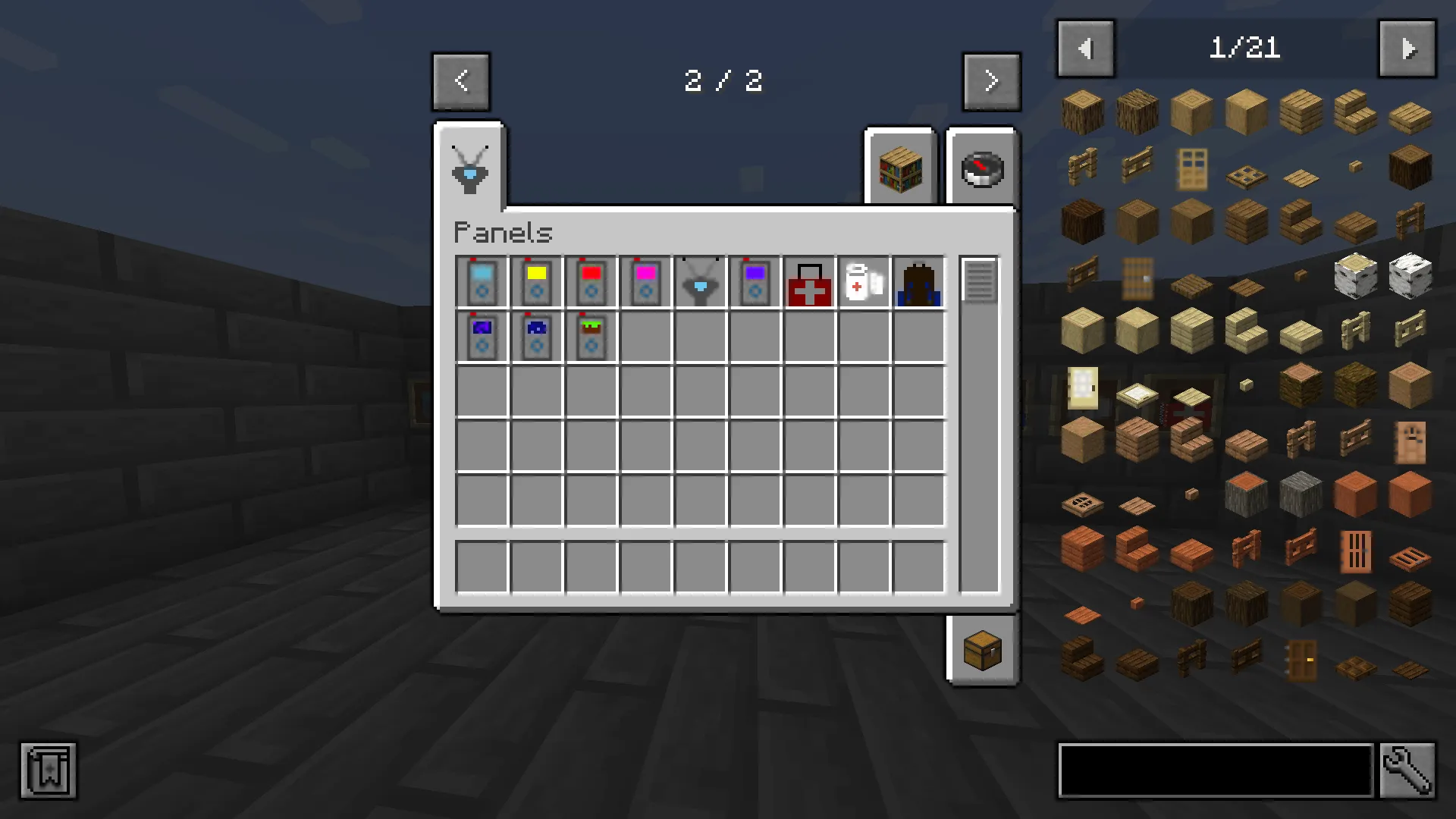 Panels, Моды, Minecraft