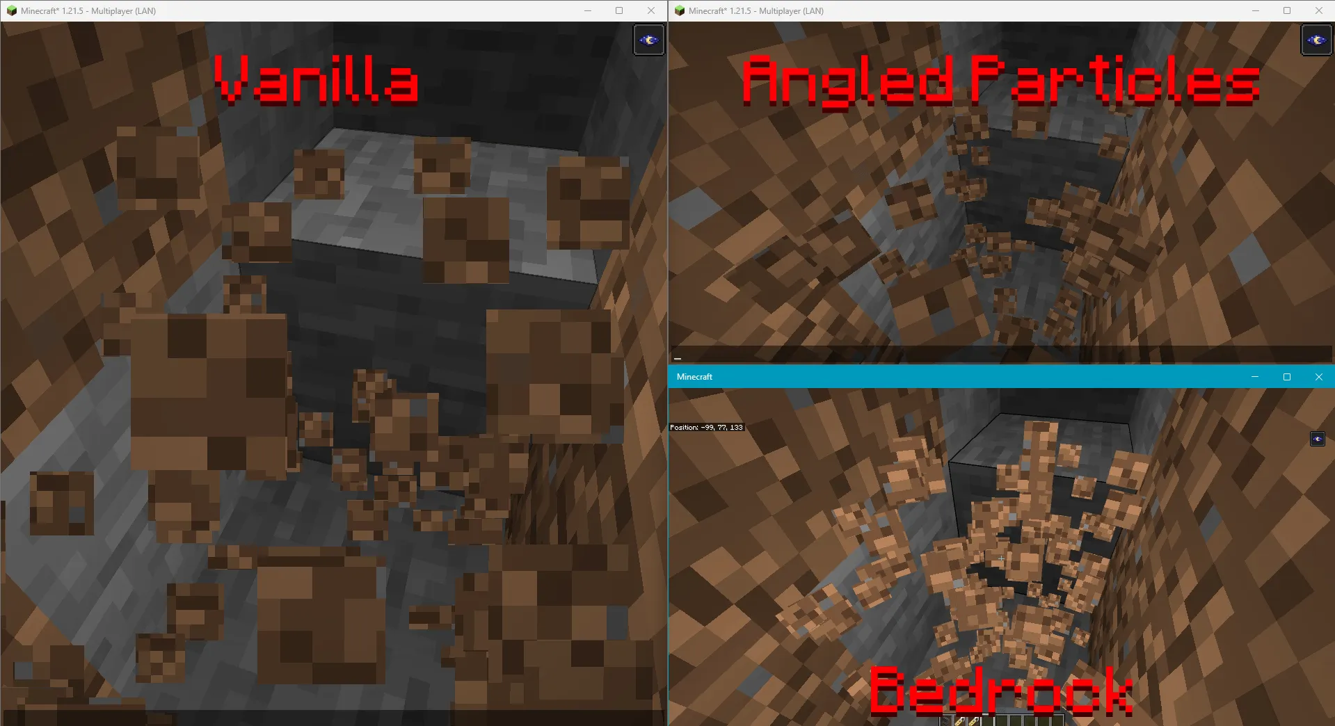 Angled Particles, Моды, Minecraft